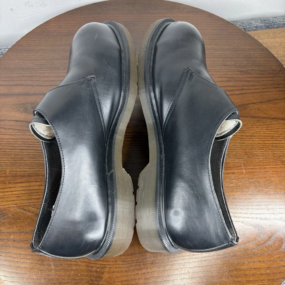 Dr. Martens The Original Shoes Men's 9 Black Leather Monk Steel Toes Work Buckle